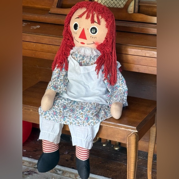 Rare Vintage 1960's XL Annabelle The Original Knickerbocker Raggedy Ann Doll - Picture 3 of 13